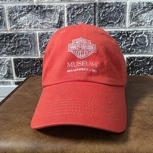 Harley-Davidson Milwaukee Museum Red Baseball Cap Size M